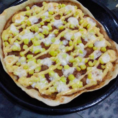 Resep Pizza Corn Spicy Mayo