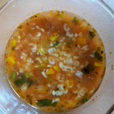 Resep Alfabeto Pasta Tomato Soup