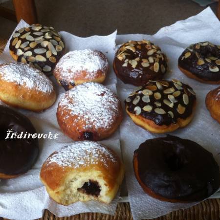 Resep Donat Kentang Nano Nano (Beignets à la Confiture et au Chocolat)